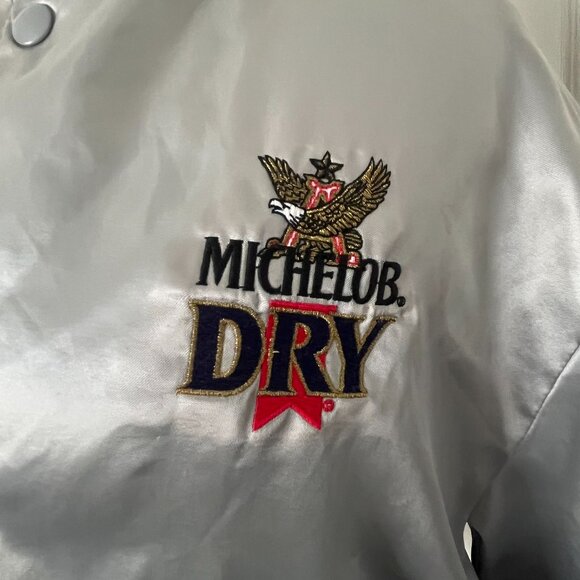 Vintage Rare Michelob Dry Jacket Sz L - Picture 2 of 7